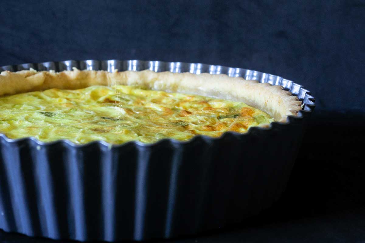 Quiche de Alho-poró com Queijo