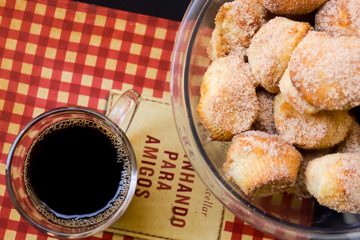 Receita de Bolinho Chuva AirFryer - delicioso para um fim de tarde.