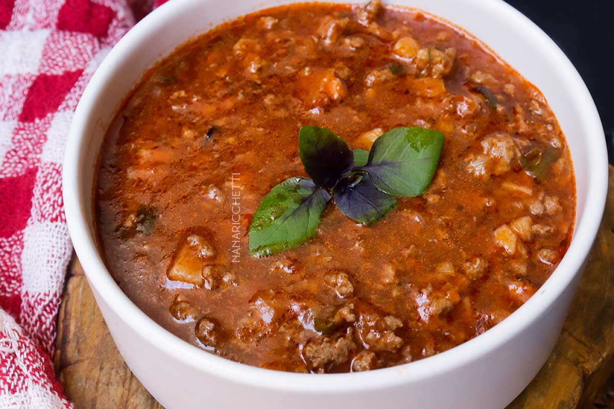 Molho de Tomate com Carne Moída