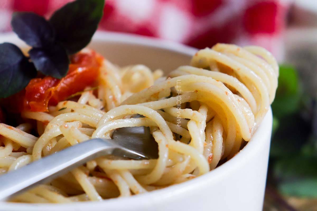 Macarrão com Tomate Seco