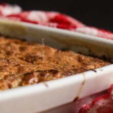 Receita de Torta Preguiçosa de Banana - uma sobremesa simples de fazer.