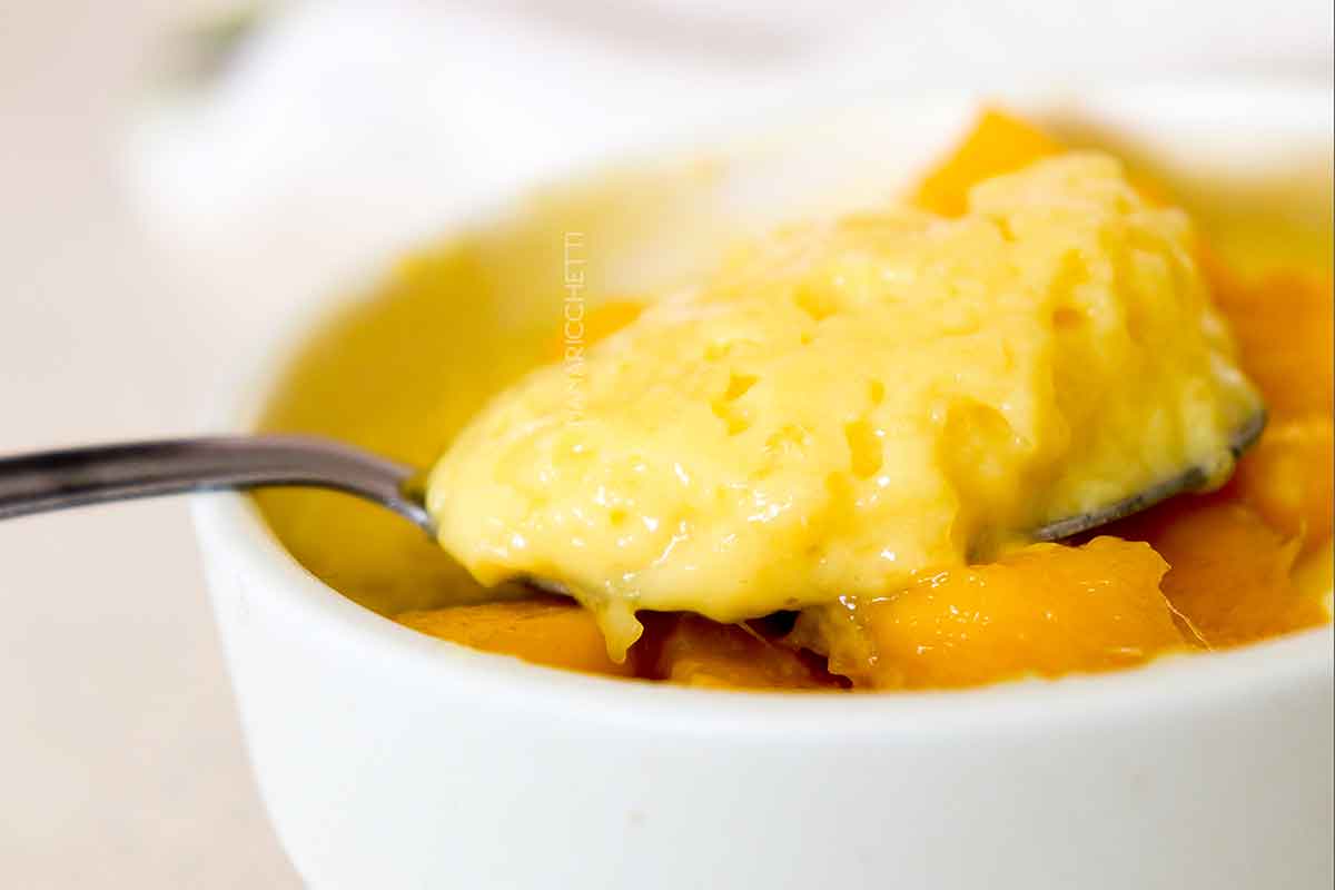 Mousse de Manga com Iogurte