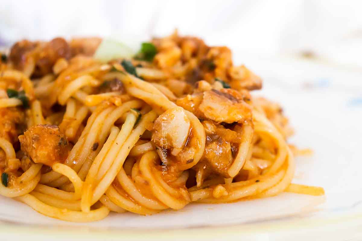 Macarrão com Sardinha de Lata