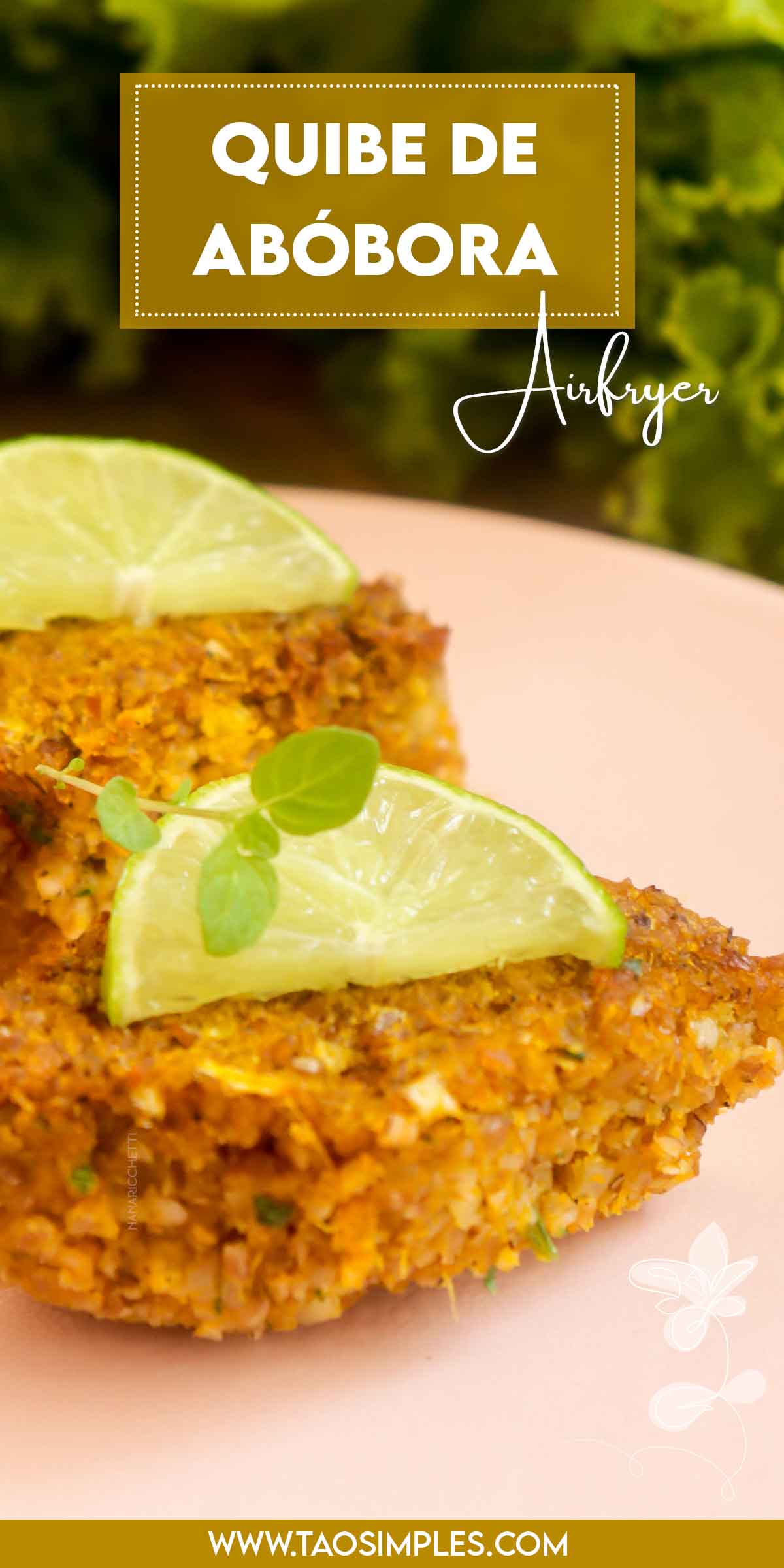 Receita de Quibe de Abóbora - aprenda a fazer esse prato vegetariano na AirFryer.