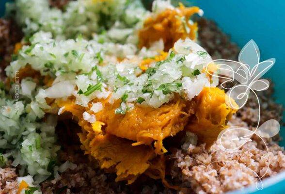 Receita de Quibe de Abóbora - aprenda a fazer esse prato vegetariano na AirFryer.