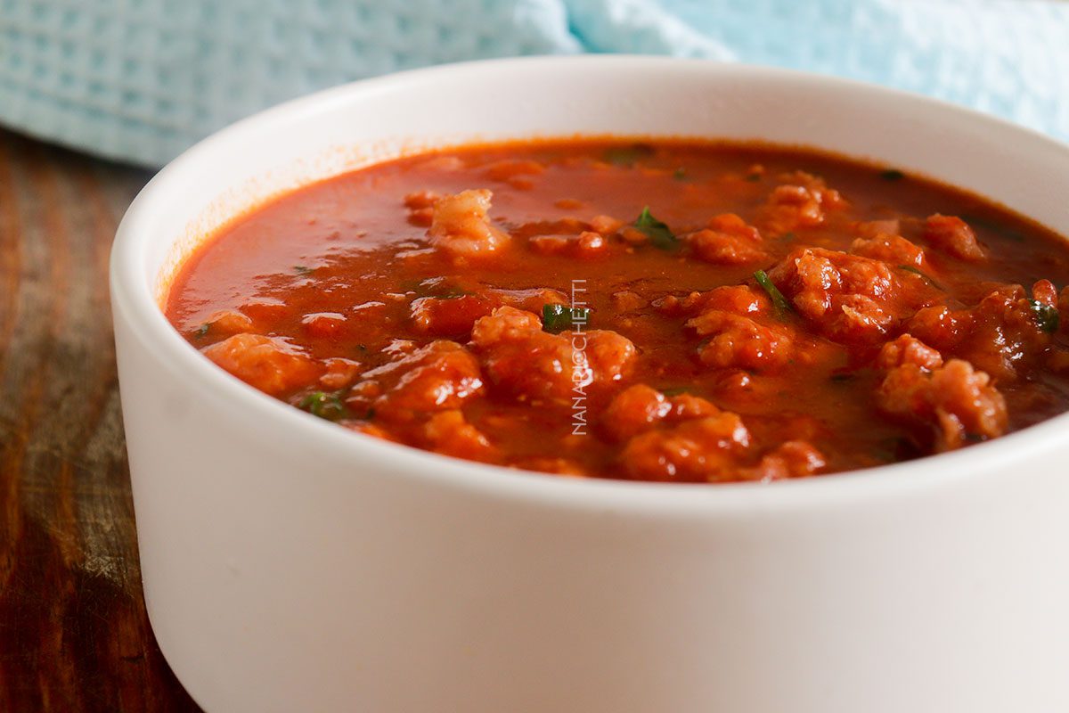 Molho com Linguiça Toscana