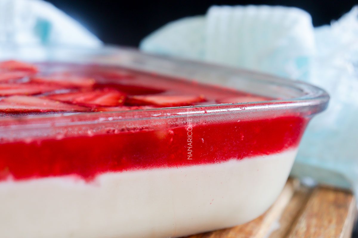 Torta de Morango do Amor com Gelatina